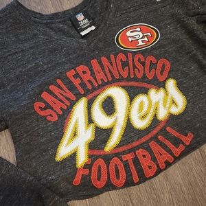 NFL San Francisco 49ers crop LS tee